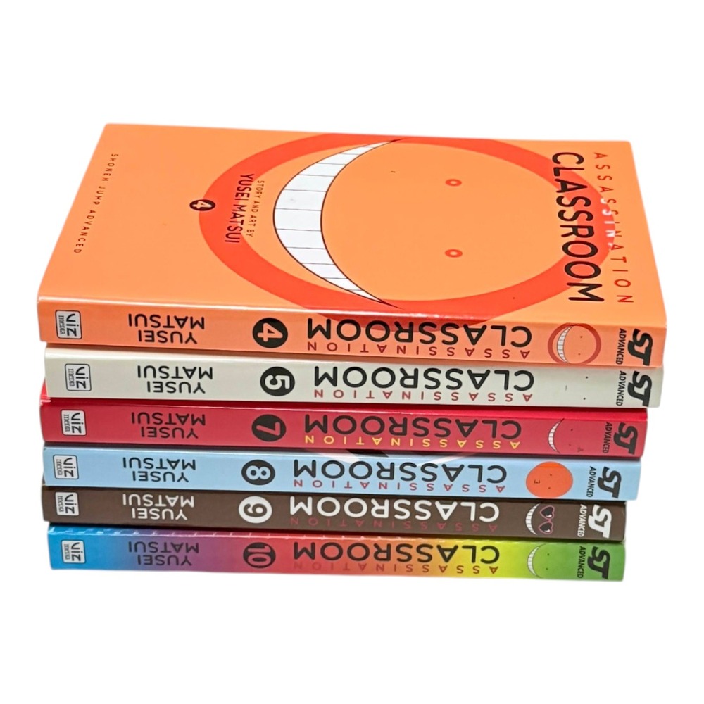 Viz Assassination Classroom PB Book 2014 Manga Lot Vol 4 5 7 8 9 10